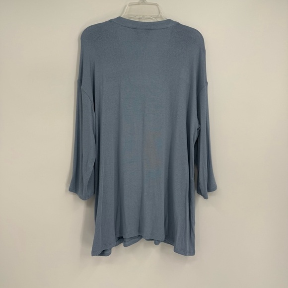 J. Jill Wearever Collection Blue Button-Up Cardigan Sweater Women V-Neck Size M - Picture 7 of 10